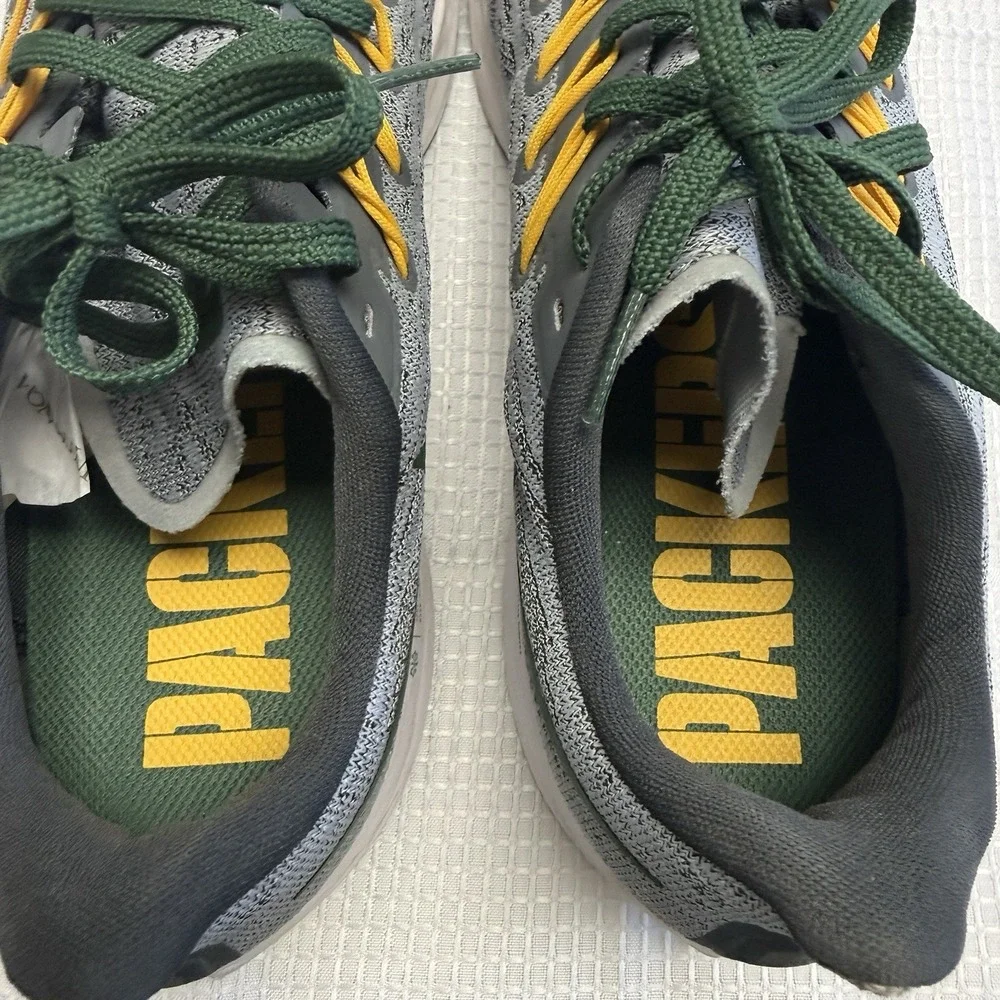 Green Bay Packers Shoes Mens 11 NFL‎ Football Nike Air Zoom Pegasus 36 Gray RARE